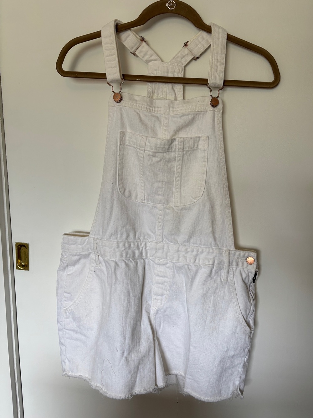 White Overalls - Old Navy